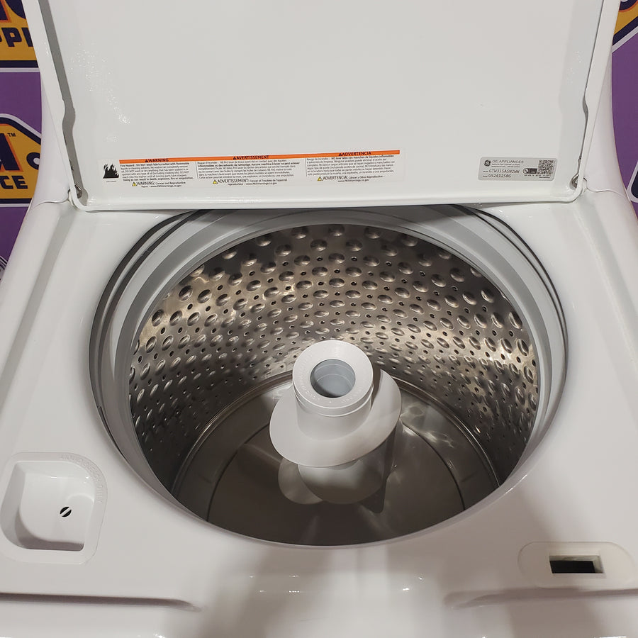 GE® 4.2 cu. ft. Capacity Washer with Stainless Steel Basket GTW335ASNWW - Certified Refurbished