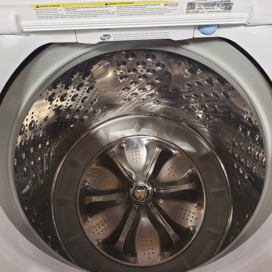LG White Top Load 5.0 Cu. Ft. Mega Capacity Washer with TurboDrum Technology WT7150CW - Certified Refurbished
