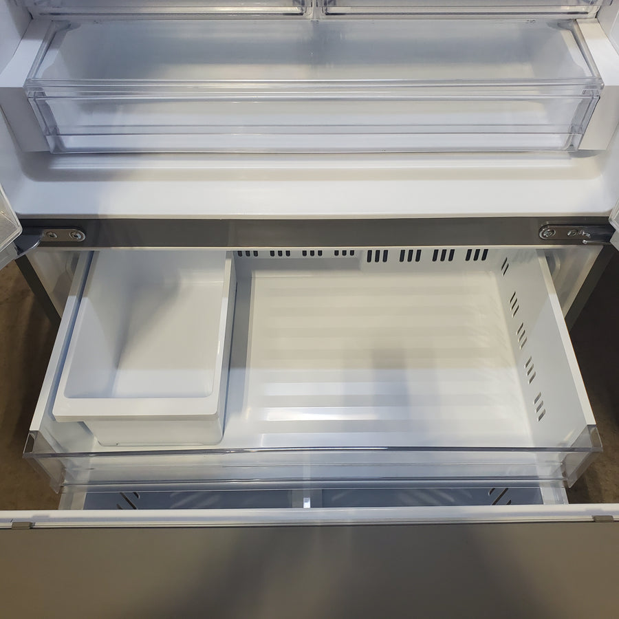 LG 26 cu ft ENERGY STAR Counter-Depth Smart French Door Refrigerator in Fingerprint Resistant Stainless Steel with Dual Ice Maker LRFXC2606S - Scratch & Dent (Moderate)