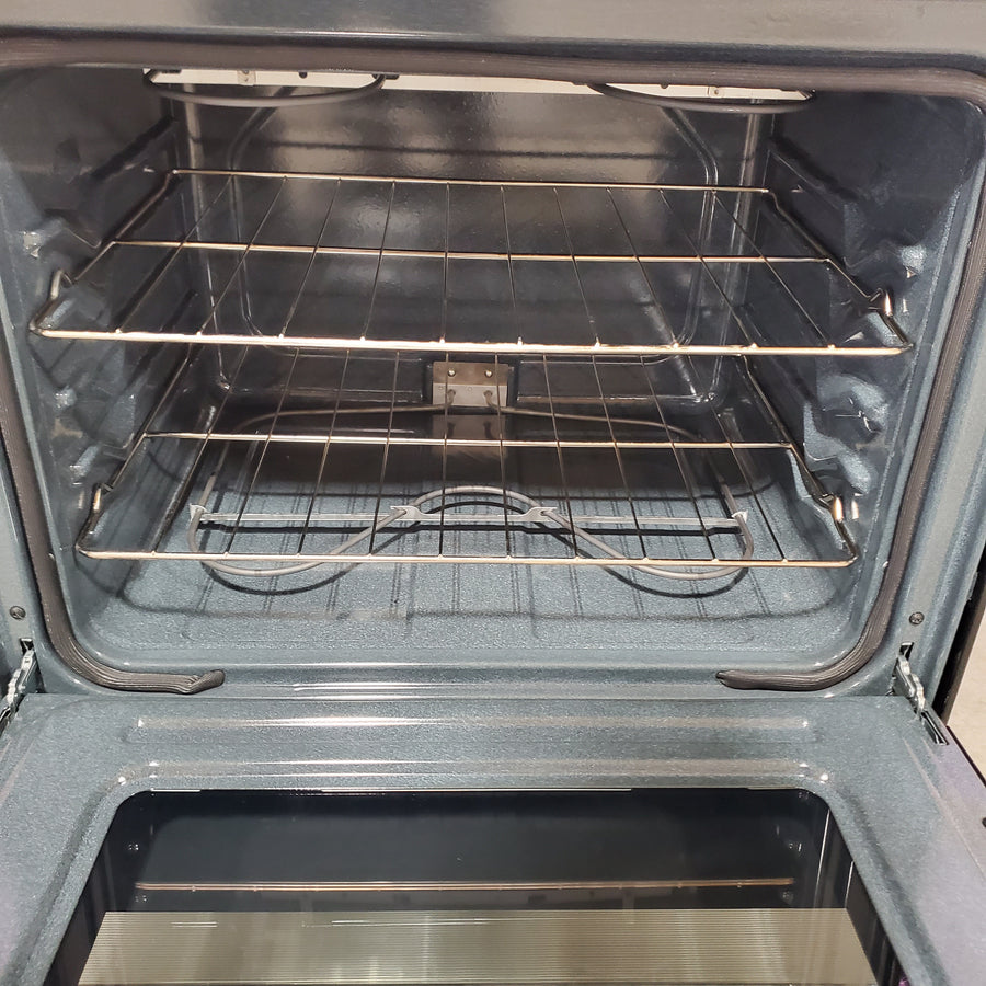 Whirlpool Stainless Steel 4.8 cu. ft. Electric Range with Keep Warm Setting and Large Oven Window WFC150M0JS - Open Box