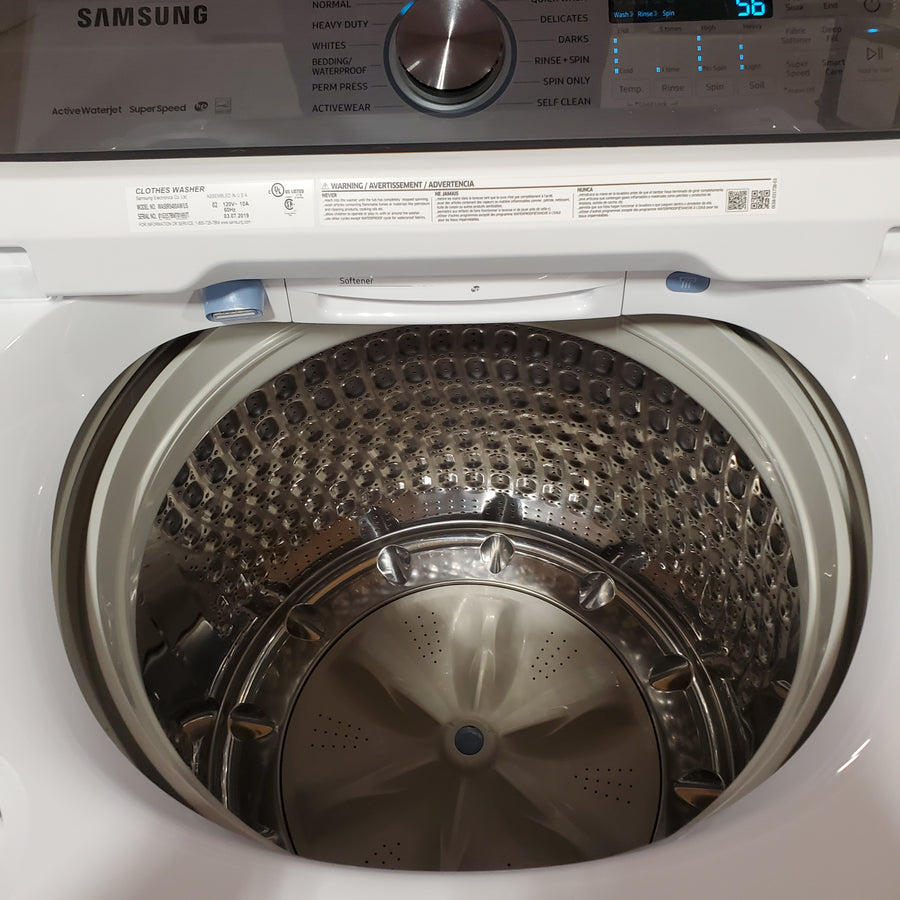 Samsung Top Load 5.0 Cu. Ft. Washer with Super Speed in White WA50R5400AW - Certified Refurbished