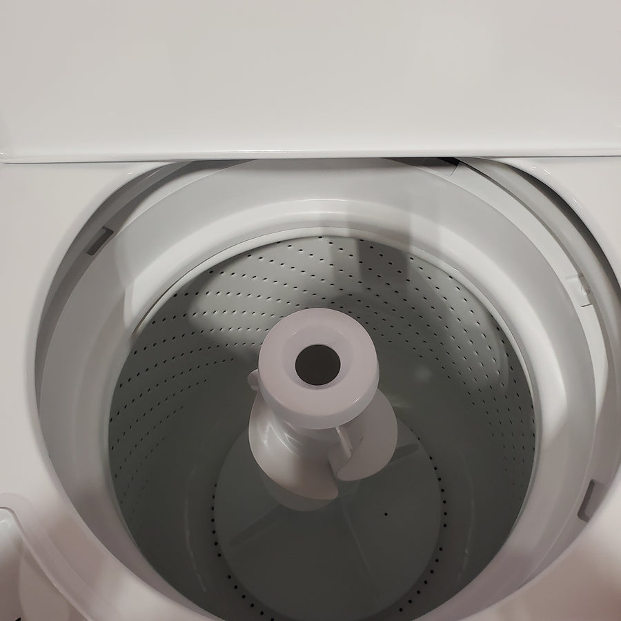 Whirlpool Top Load 3.5 Cu. Ft. Washer with Deep Water Wash Option WTW4816FW - Scratch & Dent (Major) and Whirlpool Vented 7.0 Cu. Ft. Electric Dryer WED4815EW - Scratch & Dent (Minor)