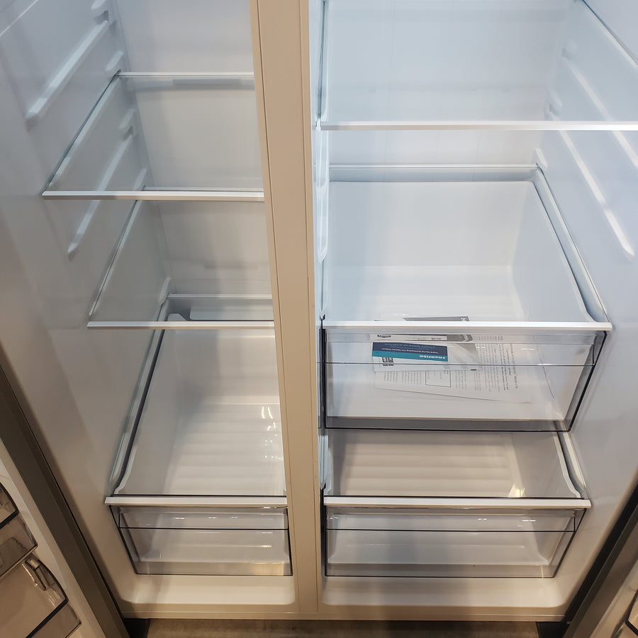Hisense 29.1 cu. ft. Standard Depth Side by Side Refrigerator Stainless Steel HRS290P5FSE - Scratch & Dent (Moderate)