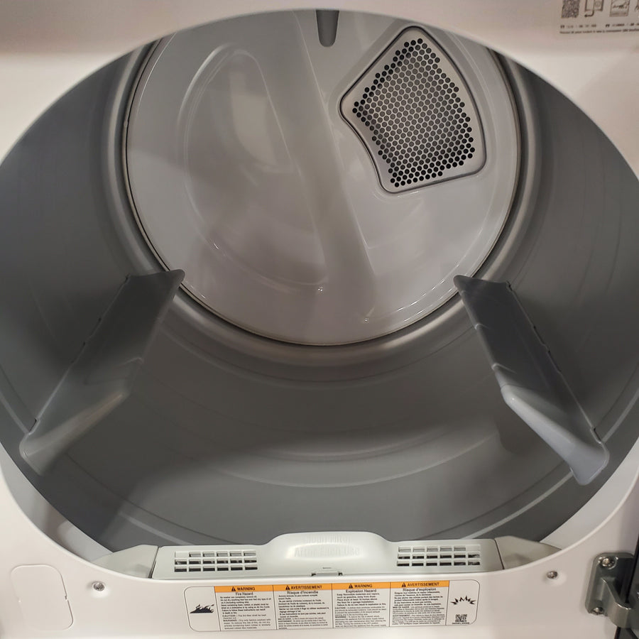 LG 5.0 cu.ft. SMART Top Load Washer in Alpine White with TurboWash WT8200CW - Scratch & Dent (Minor) and LG 7.3 cu. ft. Ultra Large Capacity Rear Control Electric Dryer with AI Sensing and ThinQ® Smart Features DLE8200W - Scratch & Dent (Moderate)