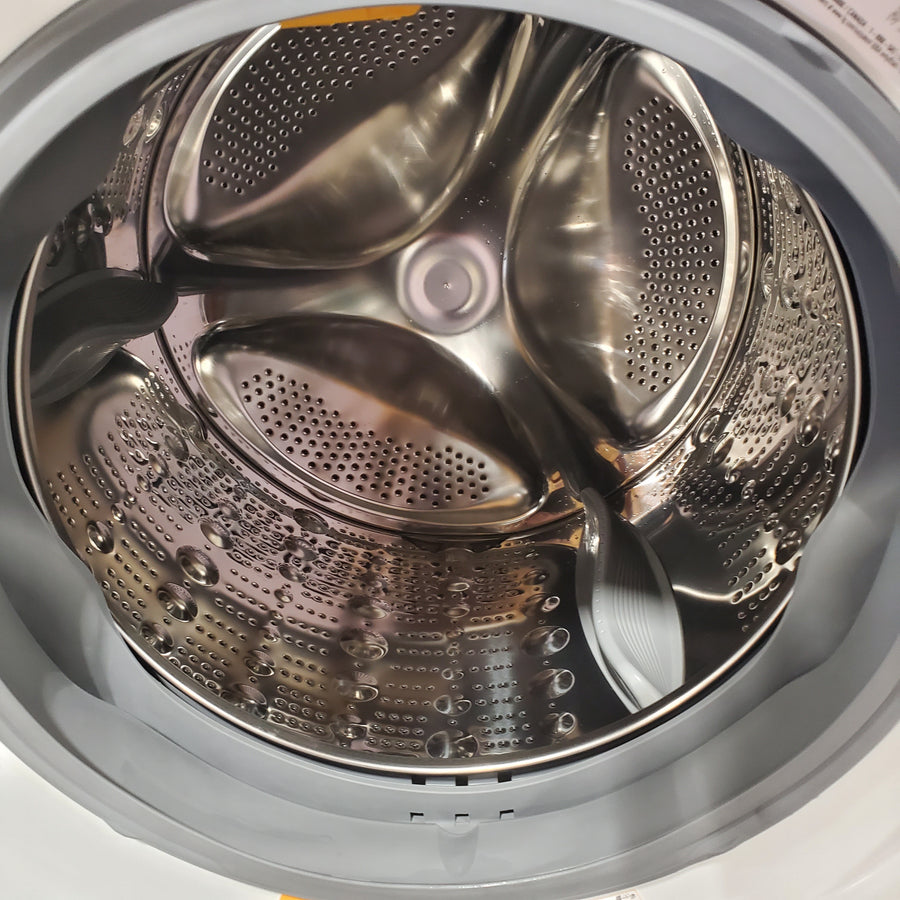 LG 4.5 cu. ft. Front Load Washer with Steam and Built-In Intelligence in White WM4000HWA - Scratch & Dent (Minor) and LG 7.4 cu. ft. Front Load Electric Dryer with TurboSteam and Sensor Dry Technology in White DLEX4000W - Scratch & Dent (Major)