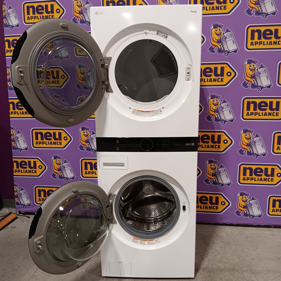 LG Front Load Wash Tower with Center Control 4.5 Cu. Ft. Washer and 7.4 Cu. Ft. Dryer 22321445 - WKE100HWA - Open Box