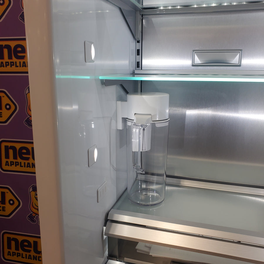 Monogram 24 Inch Panel Ready Premium Column Smart Refrigerator with 13.12 Cu. Ft. Capacity, Adjustable Shelves, Soft-Close Drawers, Autofill Pitcher, and Remote Connectivity Via WiFi ZIR241NPNII - Scratch & Dent (Minor)
