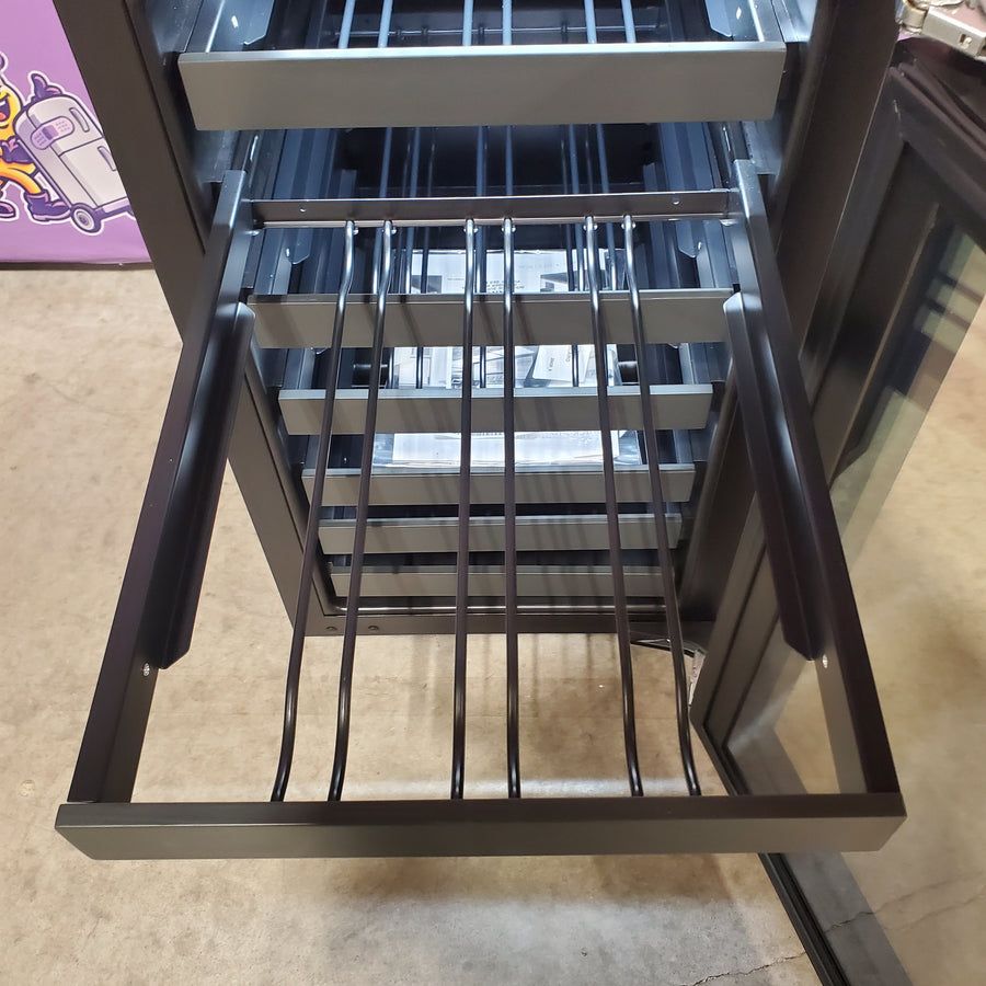 U-Line 18 Inch Built-in Wine Storage with 31 Bottle Capacity, LED Lighting, Digital Touch Pad Control, Natural Beech Wood Fronts, and Convection Cooling System U-2218WCS-00B - Scratch & Dent (Minor)
