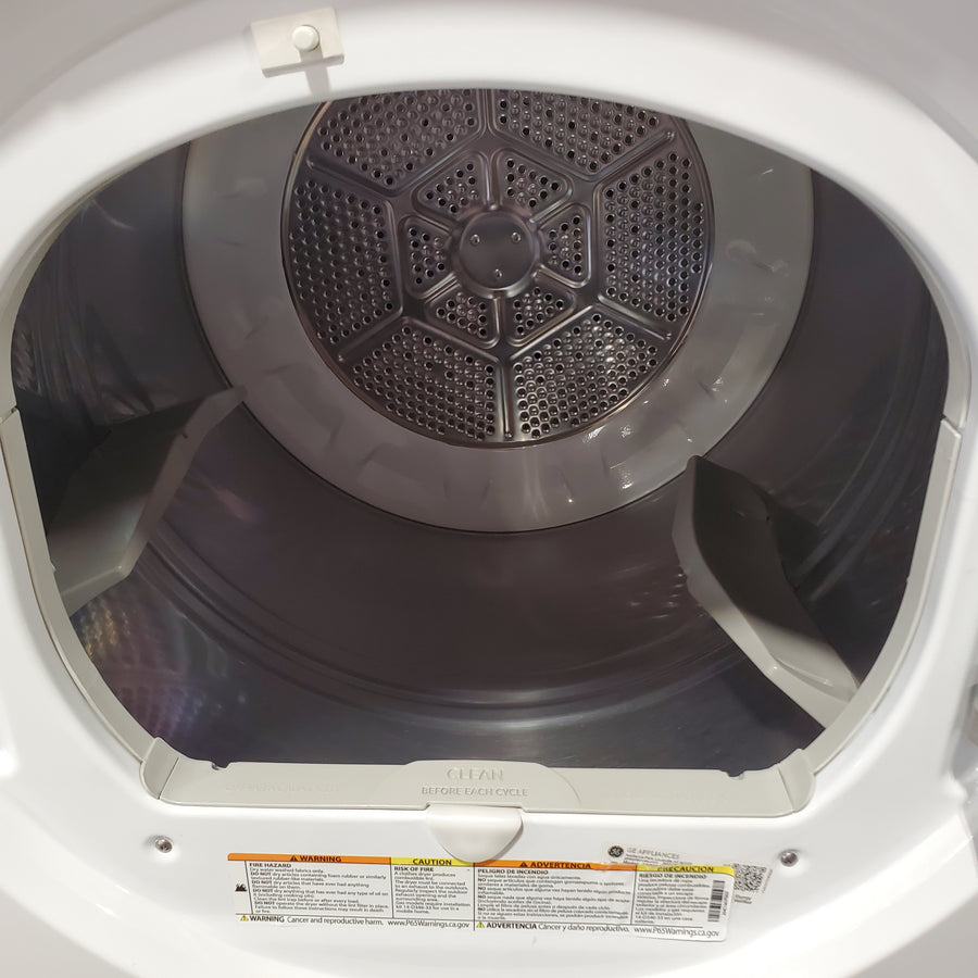 GE® 7.5 cu. ft. Capacity Front Load Electric Dryer with Steam in White GFD45ESSMWW - Certified Refurbished