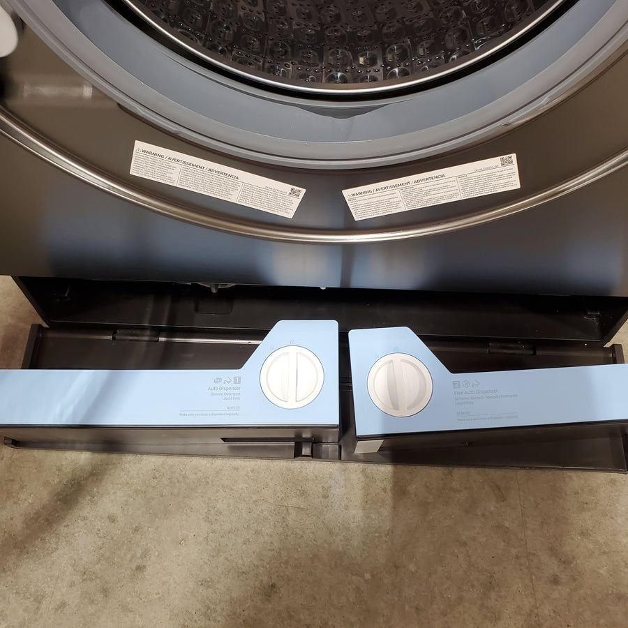 Samsung Dark Steel Bespoke 5.3 cu. ft. Ultra Capacity All-In-One Washer Dryer Combo with Super Speed and Ventless Heat Pump 22142792 - WD53DBA900HZ - Scratch & Dent (Moderate)