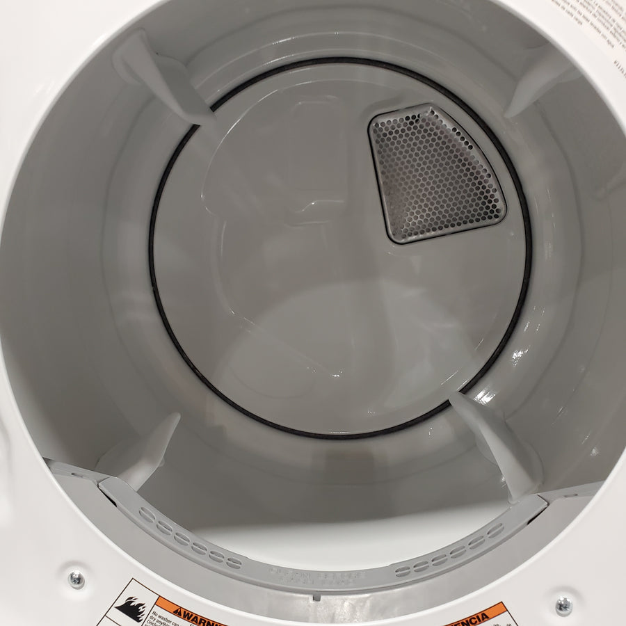 Whirlpool UV Clean 4.5-cu ft Front Load Washer and 7.4-cu ft Plug in Dryer Stacked Laundry Center in White WEF5727TW - Open Box