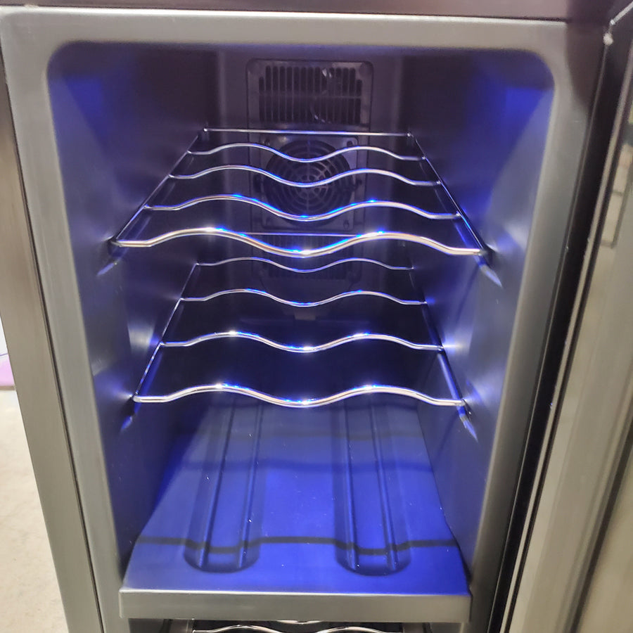 Koolatron 10-in W 18-Bottles Black Dual Zone Cooling Freestanding Indoor Wine Cooler 22142775 - WC18MG - Scratch & Dent (Minor)