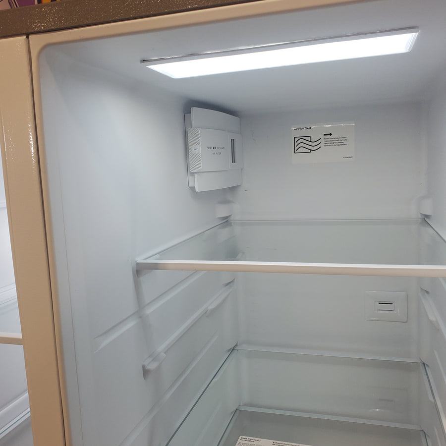 Frigidaire 26.4-cu ft Standard-Depth 36-in Wide Side-by-Side Refrigerator ENERGY STAR Certified in Stainless Steel FRSN2610AF - Scratch & Dent (Moderate)