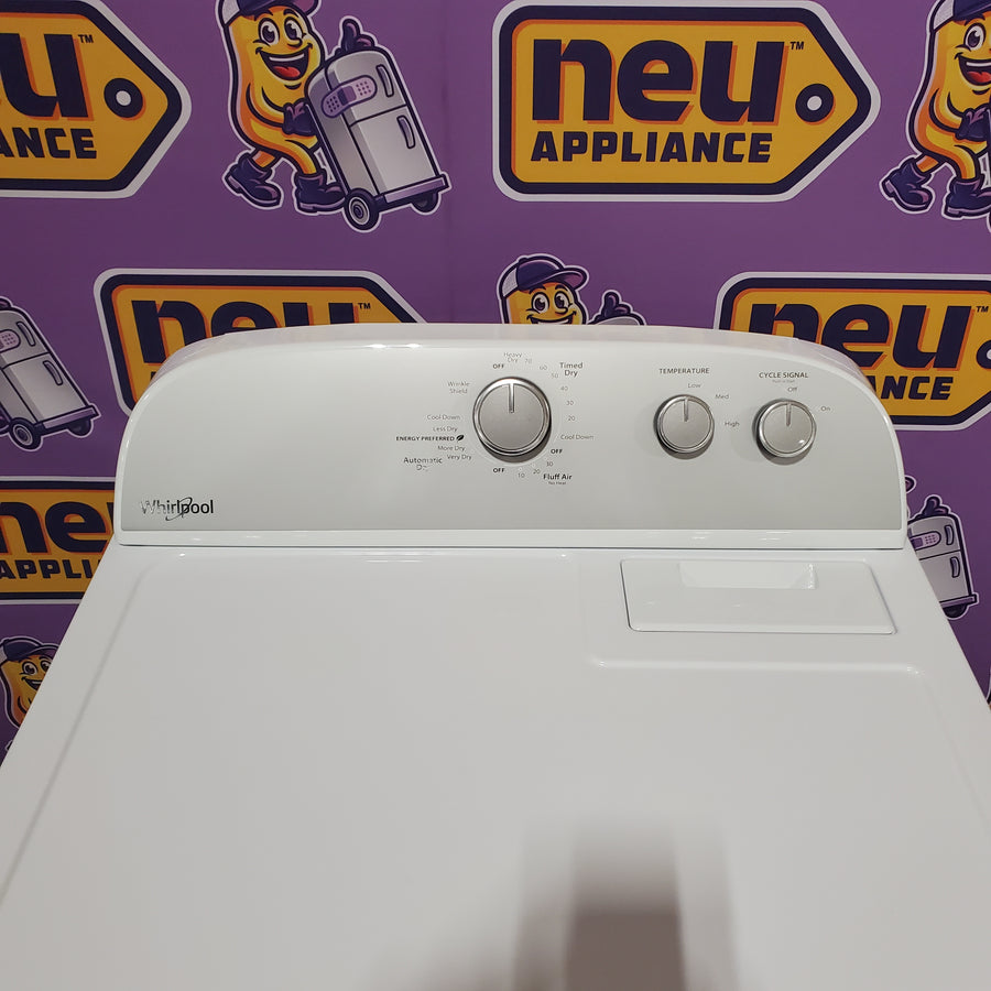 Whirlpool White Gas 7.0 Cu. Ft. Vented Dryer with Wrinkle Shield Option and AutoDry Drying System WGD4815EW - Scratch & Dent (Major)