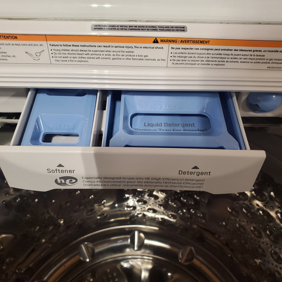 LG 5.0 cu. ft. Smart Wi-Fi Enabled Top Load Washer with TurboWash3D™ Technology WT7300CW - Scratch & Dent (Minor)