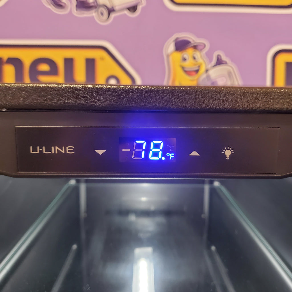 Pictures of U-Line 1 Class 3.1 cu ft Mini Fridge in Black 1117262 - UHRE115-BS01A - Scratch & Dent (Minor) - Neu Appliance Outlet - Discount Appliance Outlet in Austin, Tx