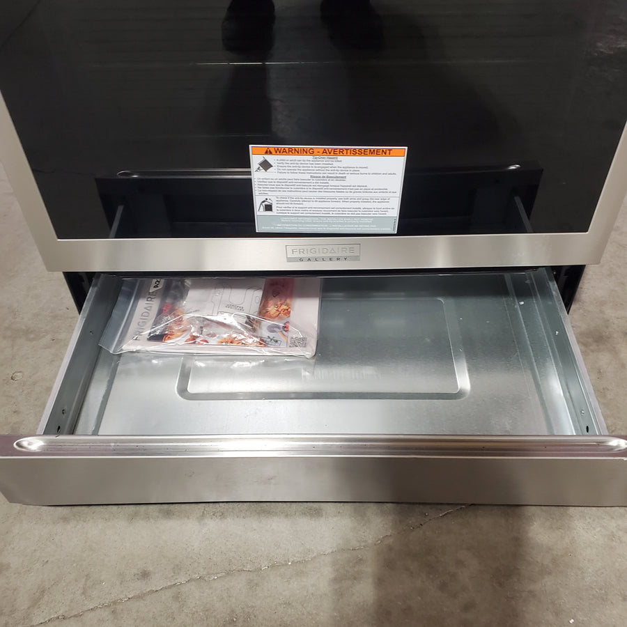 Frigidaire Gallery 30 in. 6.2 cu.ft. 5 Element Slide-In Electric Range w/ Total Convection & Air Fry, SmudgeProof Stainless - Open Box