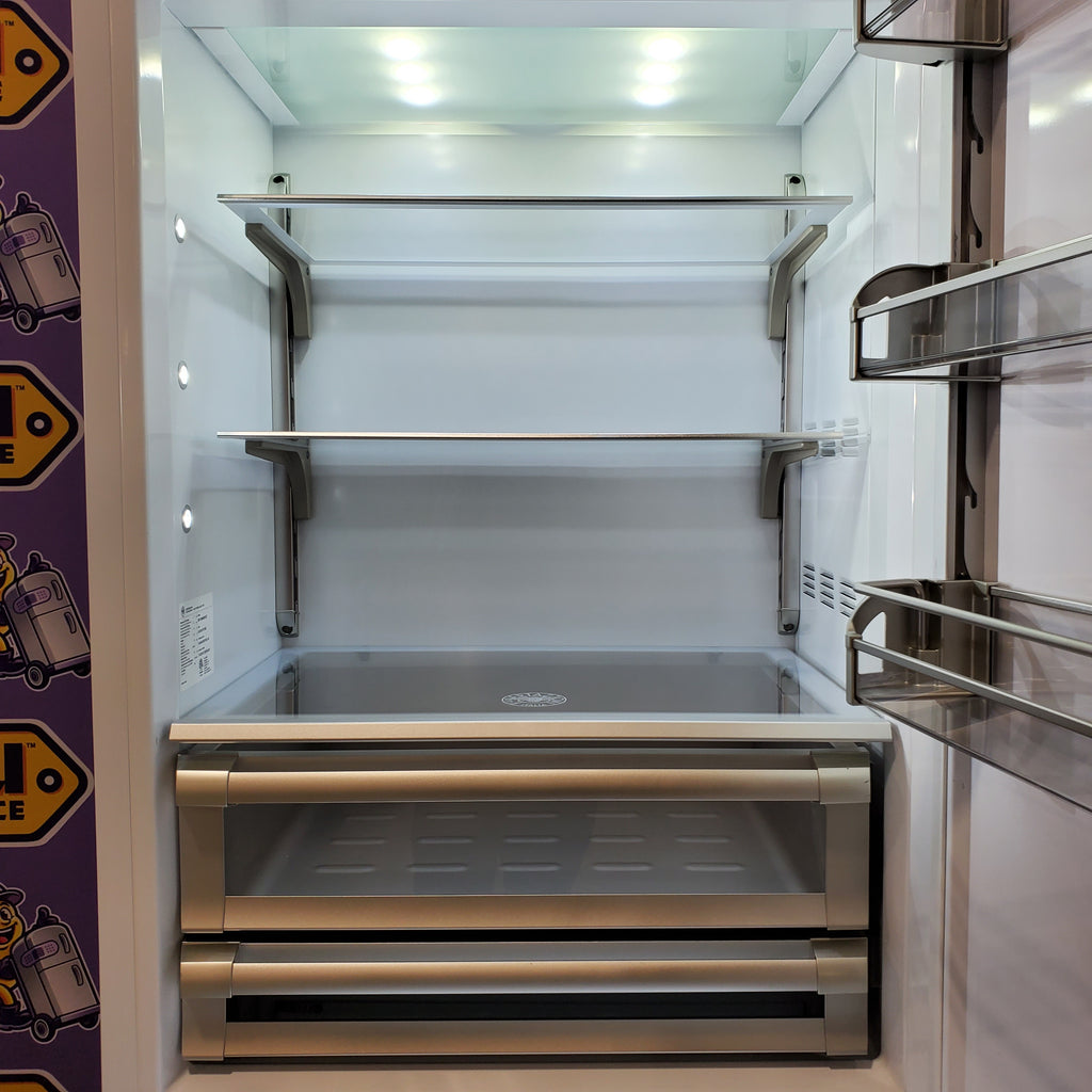 Bertazzoni Built-In Bottom Freezer Refrigerator with 19.6 Cu. Ft. Total Capacity, Touch-Controls, Lateral Airflow System, and Ice Maker 11113164 - REF36BMBIXRT - Scratch & Dent (Minor)