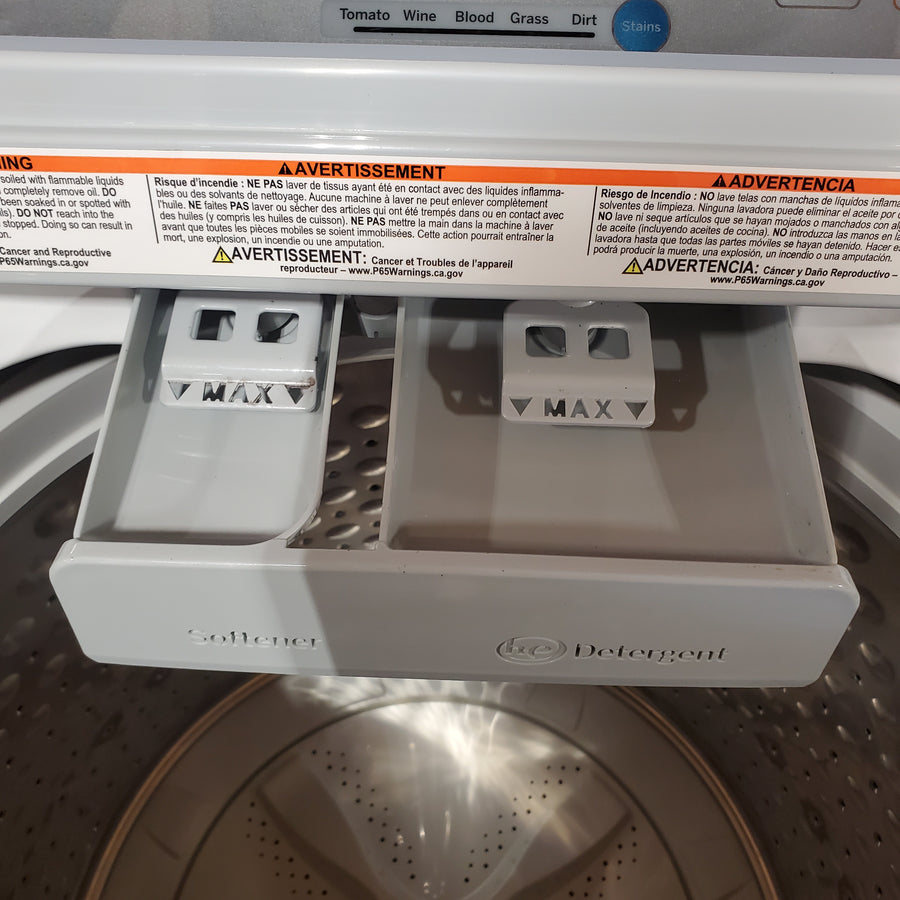 GE® 4.6 cu. ft. Capacity Washer with Stainless Steel Basket GTW680BSJWS - Certified Refurbished and GE® ENERGY STAR® 7.4 cu. ft. Capacity Aluminized Alloy Drum Electric Dryer with Sensor Dry GTD65EBSJWS - Certified Refurbished