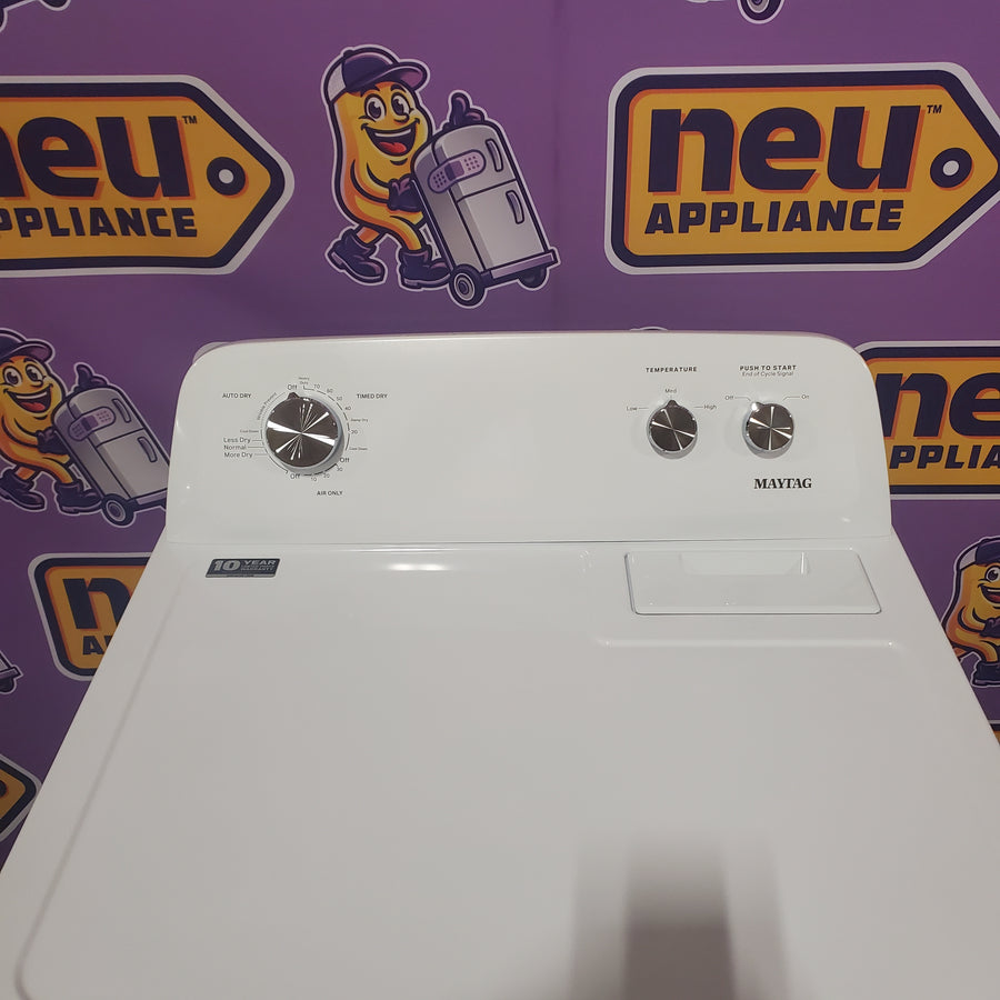 Maytag Top Load Style Electric Wrinkle Prevent 7.0 cu. ft. Dryer with Auto Dry MED4005SW - Open Box