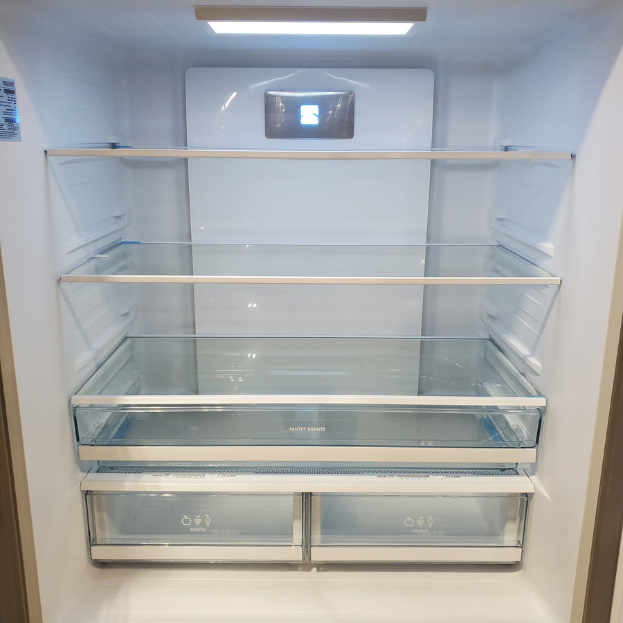 Kenmore Counter-Depth 20.3-cu ft 36-in Wide French Door Refrigerator with Ice Maker ENERGY STAR Certified in Stainless Steel 897.75515320 - Scratch & Dent (Minor)