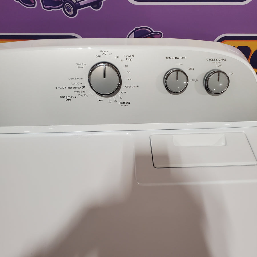 Whirlpool Top Load 3.5 Cu. Ft. Washer with Deep Water Wash Option WTW4816FW - Open Box and Whirlpool Vented 7.0 Cu. Ft. Electric Dryer WED4815EW - Scratch & Dent (Minor)