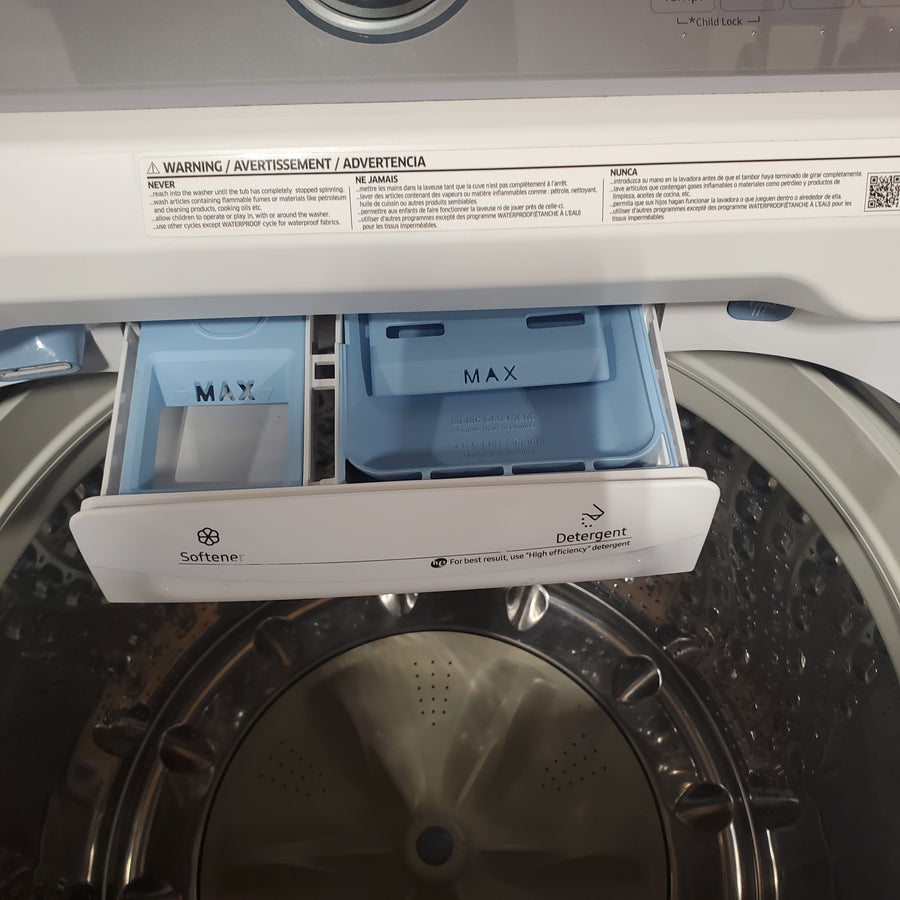 Samsung ENERGY STAR 5.0 cu. ft. Top Load Washing Machine with Active Water Jet WA50R5200AW - Certified Refurbished