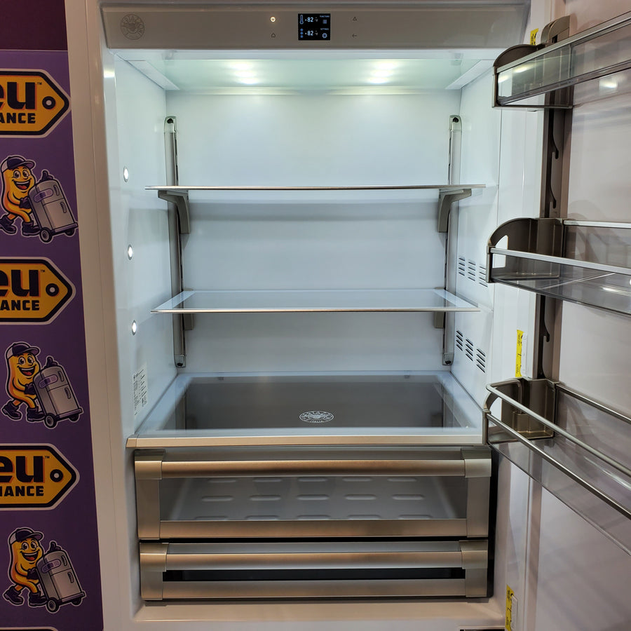 Bertazzoni Built-in Bottom Mount Refrigerator with Ice Maker REF36BMBIPRT - Scratch & Dent (Minor)