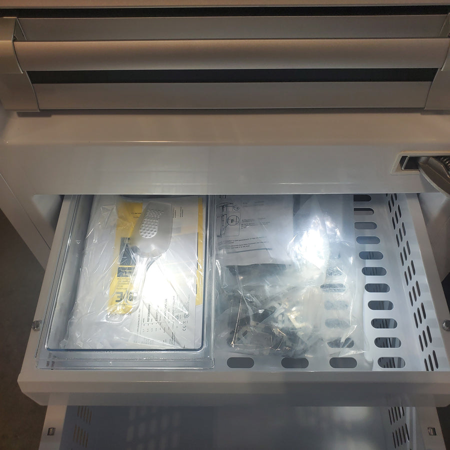 Bertazzoni 30 Inch Panel Ready Built-In Bottom Mount Refrigerator with 15.5 cu. ft. Capacity, Digital Touch-Controls, Lateral Airflow System, and Ice Maker REF30BMBIPRT - Scratch & Dent (Major)