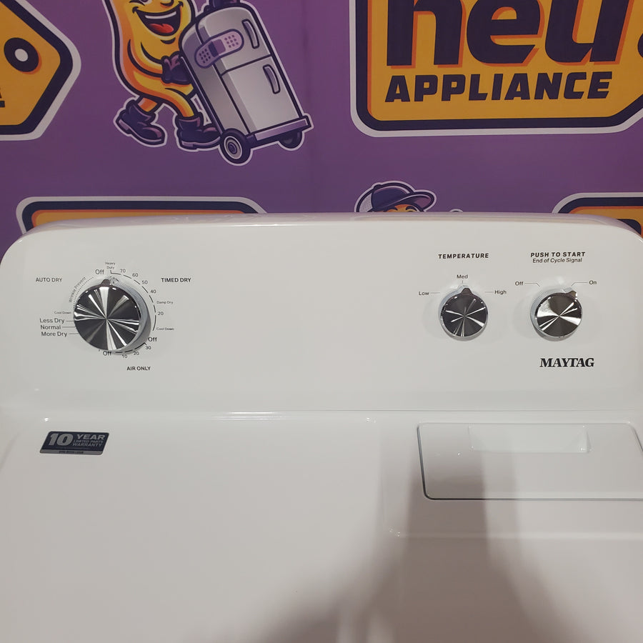 Maytag Top Load Style Electric Wrinkle Prevent 7.0 cu. ft. Dryer with Auto Dry MED4005SW - Open Box