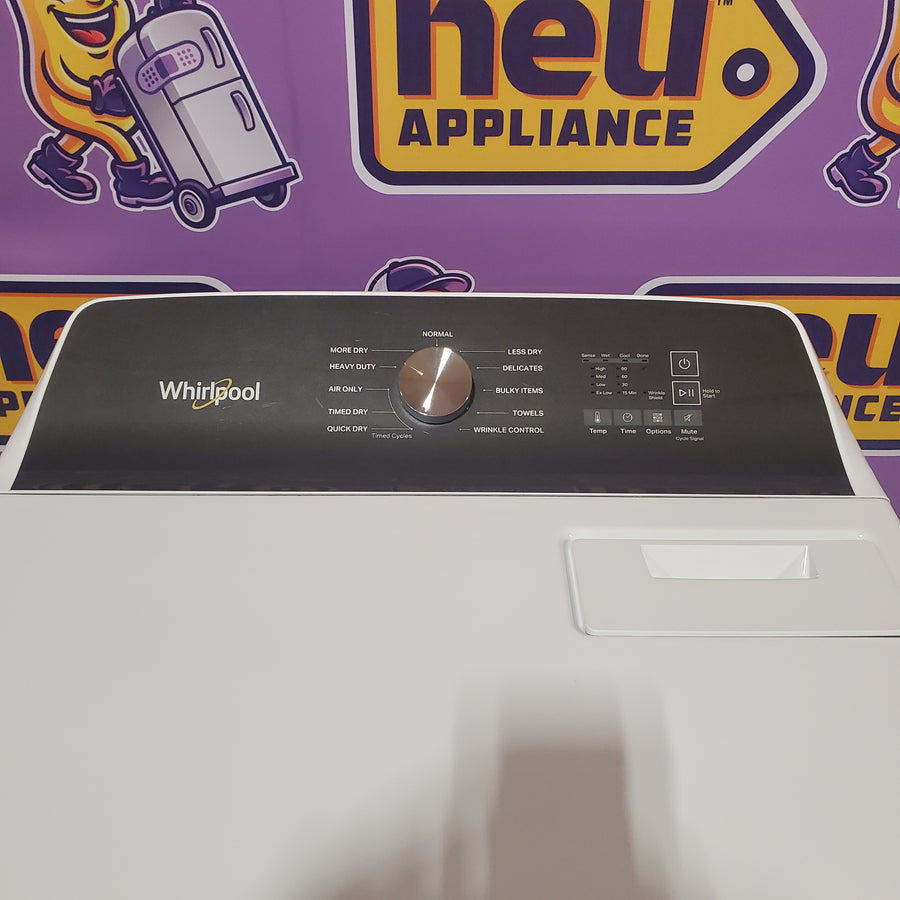 Whirlpool Top Load 4.7 Cu. Ft. Washer in White with 2-in-1 Removable Agitator WTW5057LW - Certified Refurbished and Whirlpool 7.0 cu. ft. Electric Dryer with Hamper Door WED5010LW - Certified Refurbished