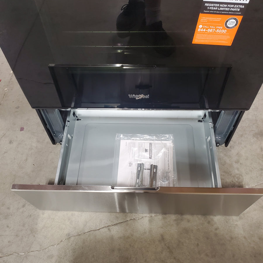 Whirlpool Energy Star Electric Range with Air Cooking Technology, No Preheat Air Fry, Air Baking and Self Clean WFES5030RZ - Open Box
