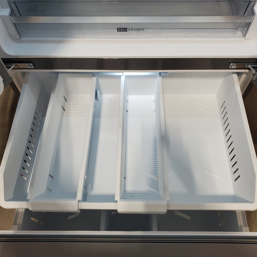Whirlpool French Door Refrigerator in Fingerprint Resistant Stainless Finish with In-Door Water and Ice Maker - 30 cu. ft. WRFF3536SZ - Scratch & Dent (Minor)
