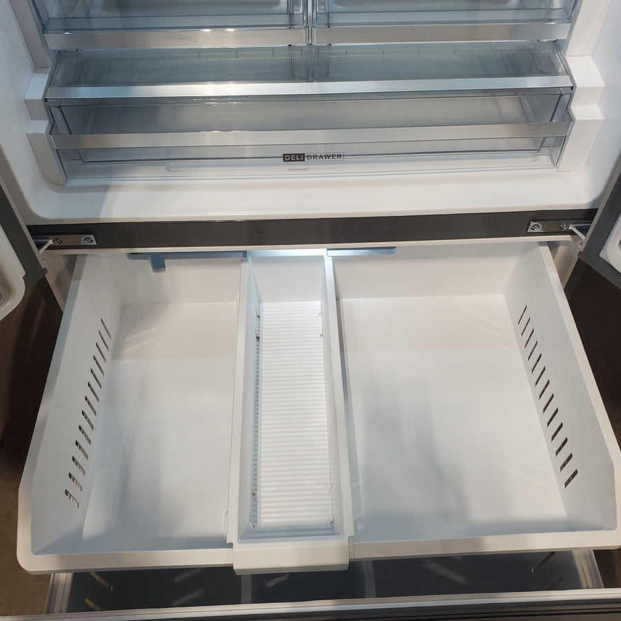 Whirlpool French Door 30 cu ft Refrigerator in Fingerprint Resistant Stainless Finish with In-Door Water and Ice Maker - 30 cu. ft. WRFF3536SZ - Scratch & Dent (Minor)