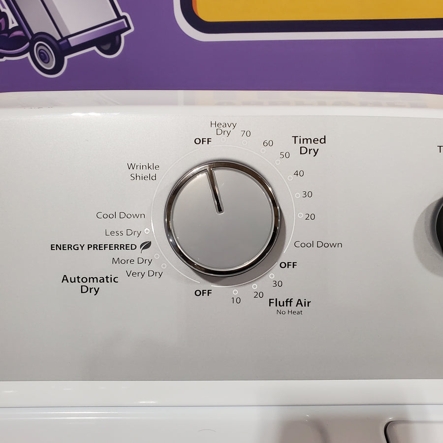 Whirlpool White Electric Extra Large 7.0 Cu. Ft. Dryer with Wrinkle Shield 22221439 - WED4815EW - Scratch & Dent (Minor)