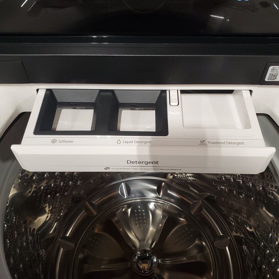LG 5.5 cu. ft. Mega Capacity Top Load Washer with Impeller in Alpine White WT8400CW - Open Box