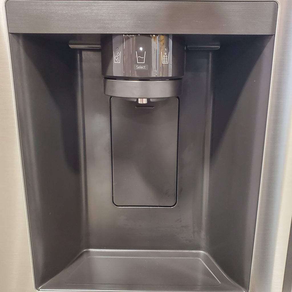 LG 27 cu. ft. Standard-Depth, Side-by-side Refrigerator, with Ice and Water and Bar Handle Design 22137391 - LS27T3230S - Scratch & Dent (Moderate)