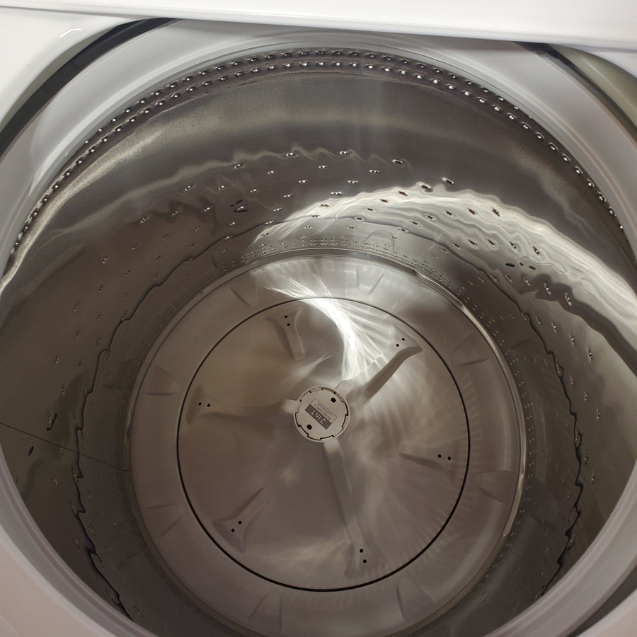 Whirlpool 3.8–3.9 Cu. Ft.  Top Load Washer with 2 in 1 Removable Agitator and Soil Level Selection WTW4957PW - Certified Refurbished and Whirlpool 7-cu ft Vented Electric Dryer WGD4815EW - Open Box