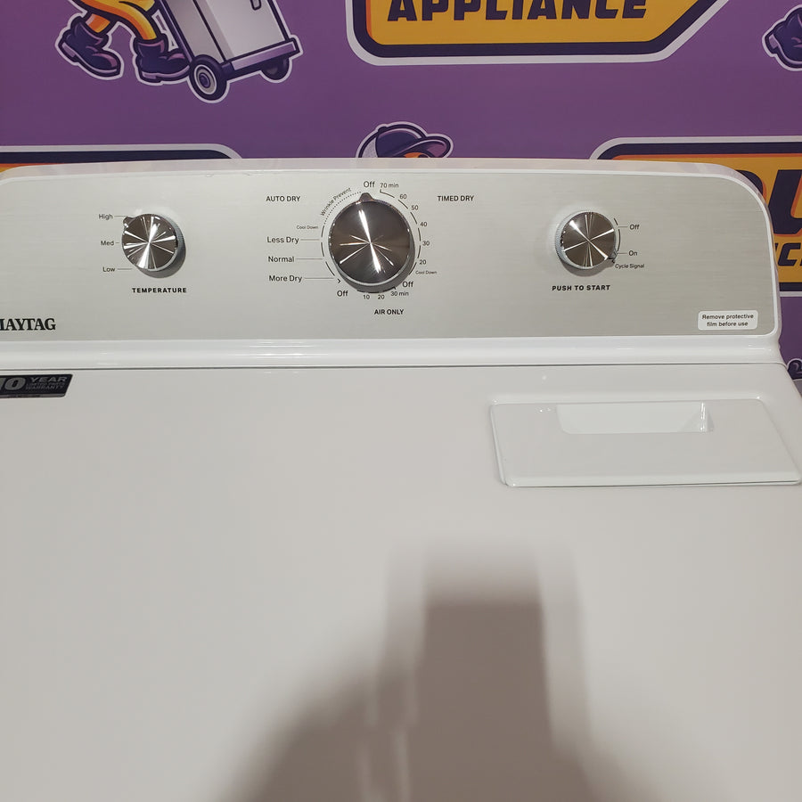 MayTag 7.0 cu. ft. Top Load Electric Wrinkle Prevent Dryer MED4500MW - Scratch & Dent (Minor)