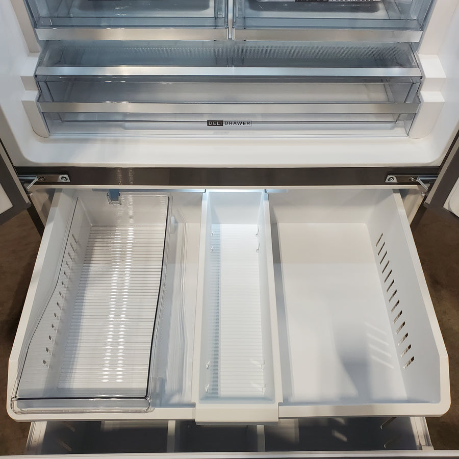 Whirlpool French Door 31 Cu. Ft. Refrigerator with Total Coverage Cooling in Fingerprint Resistant Stainless Steel 22521657 - WRFF3136SZ - Open Box