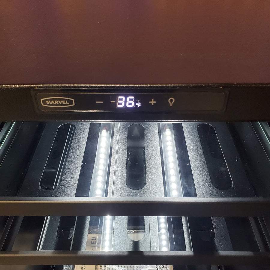 Marvel 24 Inch Built-In Beverage Center with 162 Can and 18 Wine Bottle Capacity, Dynamic Cooling Technology, and Thermal-Efficient Cabinet MLBV224-IS01A - Open Box