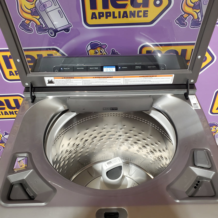 Whirlpool Chrome Shadow 5.2 - 5.3 cu. ft. ENERGY STAR Top Load Washer with 2 in 1 Removable Agitator and Load & Go™ Dispenser WTW8127LC - Open Box