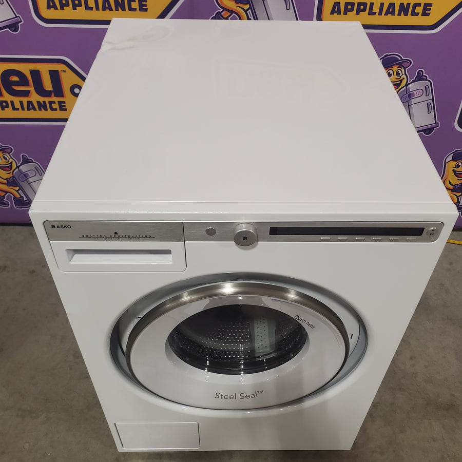 Asko Steel Seal™ Washing Machine in White W4114CW - Scratch & Dent (Moderate)