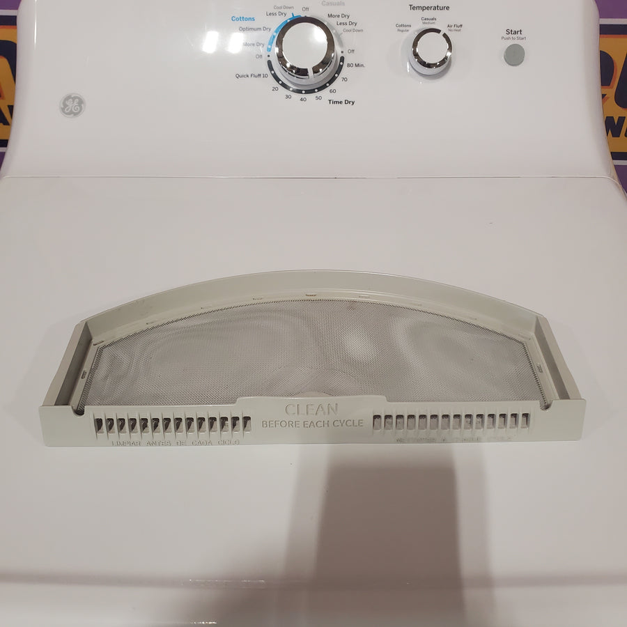 GE® 7.2 cu. ft. Capacity Aluminized Alloy Drum Electric Dryer GTD33EASKWW - Certified Refurbished
