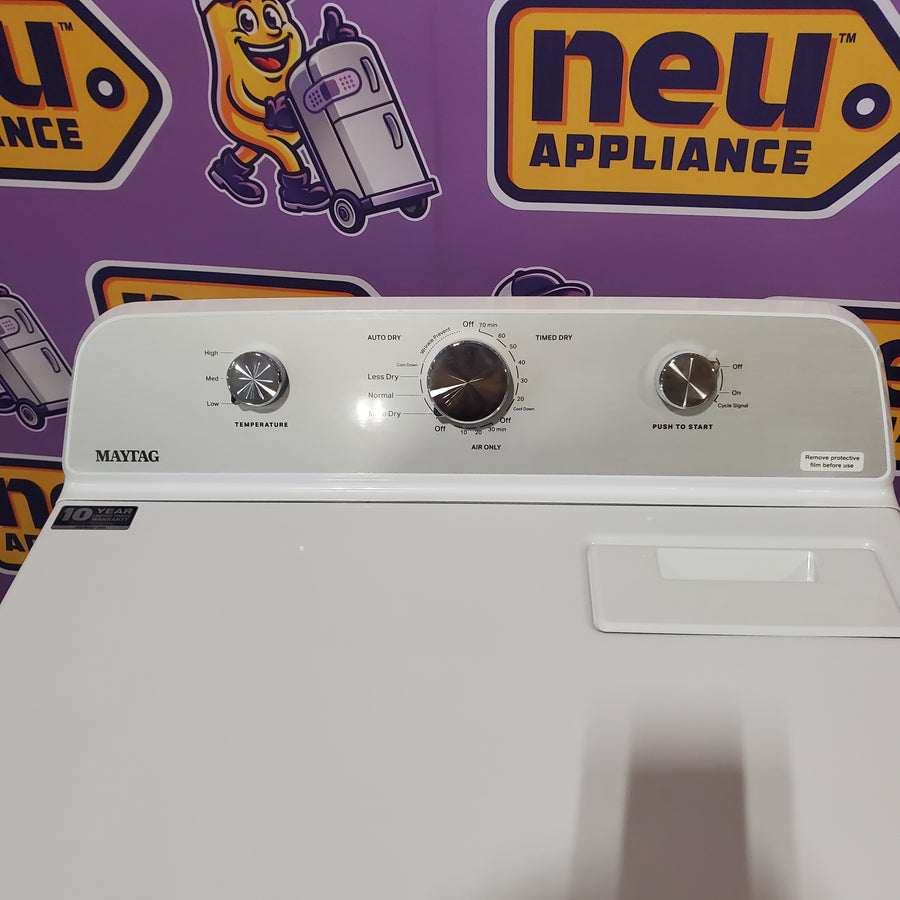 Maytag 4.5 cu. ft. Capacity Top Load Washer with Power™ Agitator and Deep Fill MVW4505MW - Scratch & Dent (Minor) and Maytag 7.0 cu. ft. Capacity Top Load Electric Wrinkle Prevent Dryer MED4500MW - Scratch & Dent (Moderate)