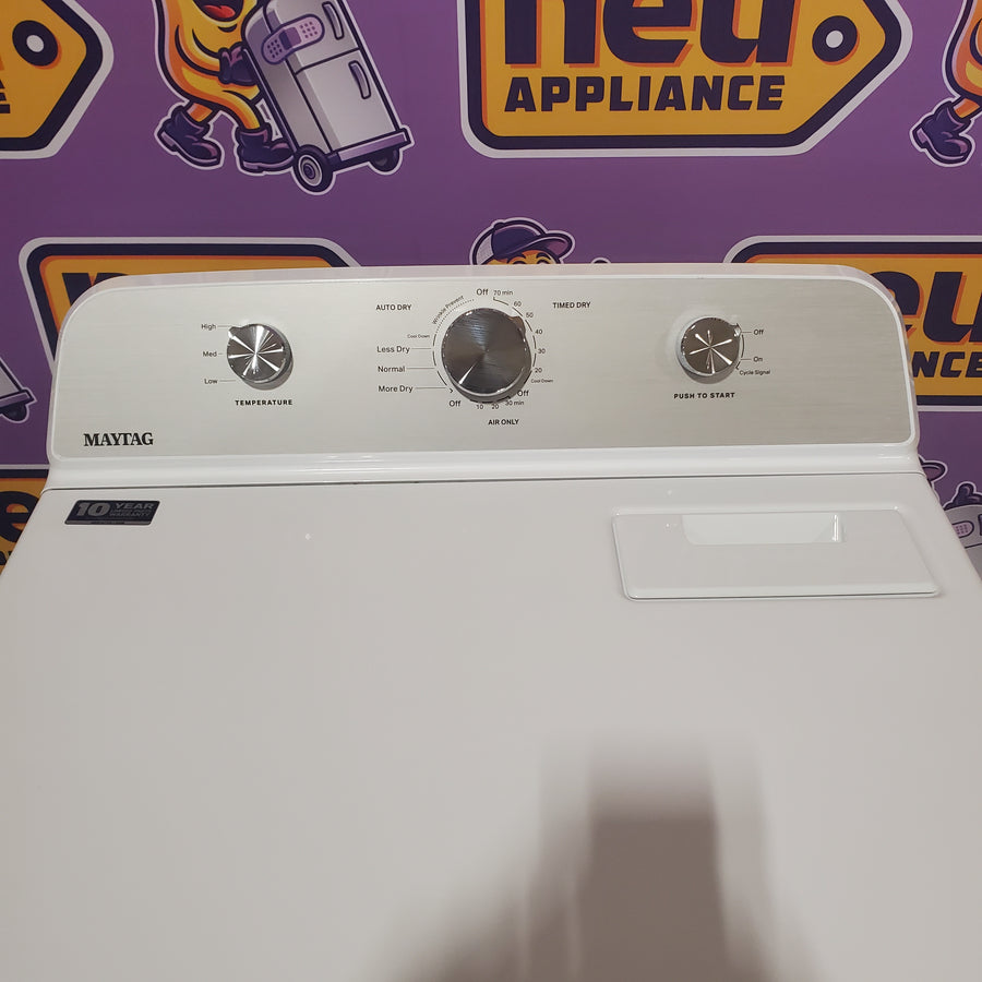Maytag 4.5 cu. ft. Capacity Top Load Washer with Power™ Agitator and Deep Fill MVW4505MW - Open Box and Maytag 7.0 cu. ft. Capacity Top Load Electric Wrinkle Prevent Dryer 16321 - MED4500MW - Scratch & Dent (Minor)