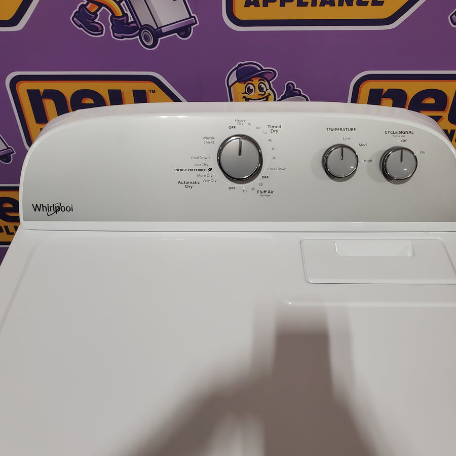 Whirlpool White Electric Extra Large 7.0 Cu. Ft. Dryer with Wrinkle Shield WED4815EW - Open Box