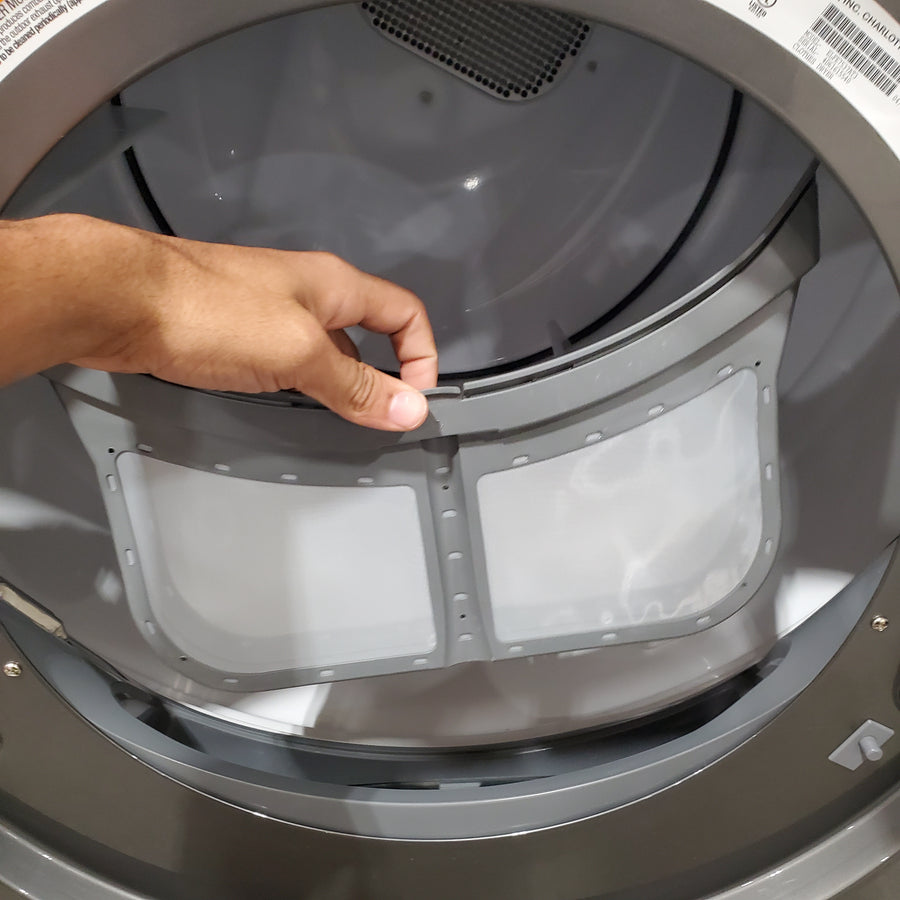 Electrolux Titanium Front Load 600 Series 4.5 Cu. Ft. Washer with Smartboost ELFW7637AT - Scratch & Dent (Minor) and Electrolux 500 Series Electric Steam 8.0 cu ft ENERGY STAR Dryer with Instant Refresh Cycle  ELFE7537AT - Scratch & Dent (Moderate)
