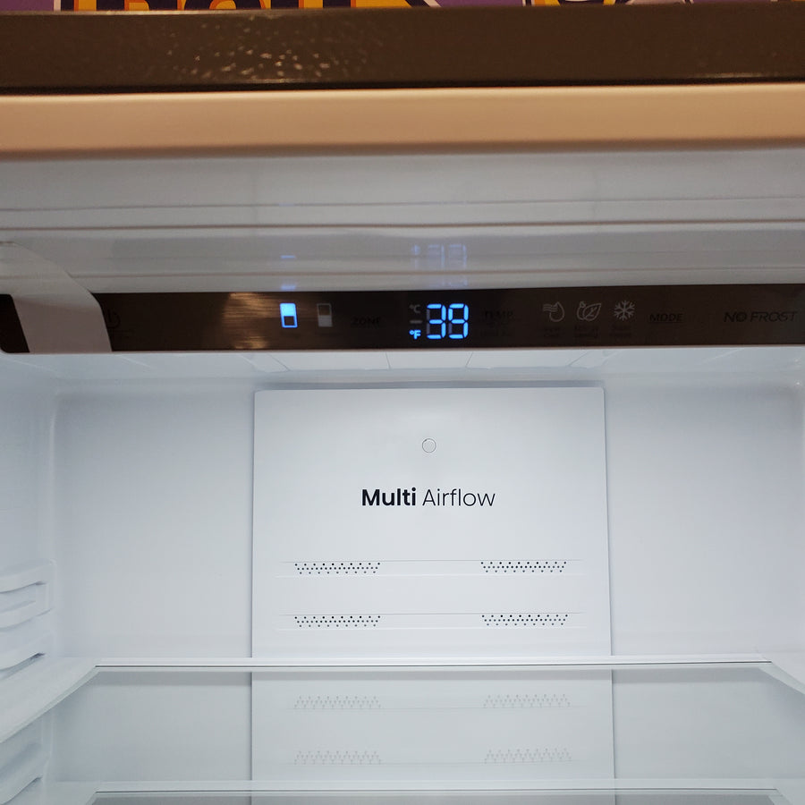 Hisense Counter Depth Bottom Freezer 17.2 Cu. Ft. Refrigerator with LED Lighting and Super Cool and Super Freeze in Fingerprint Stainless Steel HRB171N6ASE - Scratch and Dent (Minor)