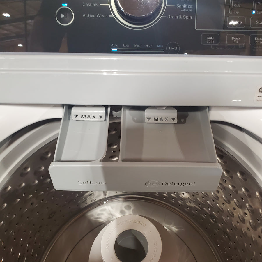 GE® 4.5 cu. ft. Capacity Washer with Water Level Control GTW585BSVWS - Certified Refurbished and GE® 7.4 cu. ft. Capacity Electric Dryer with Up To 120 ft. Venting and Sensor Dry GTD58EBSVWS - Certified Refurbished